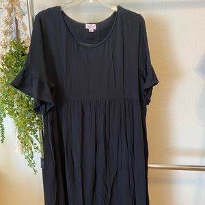 Black maternity dress with lining